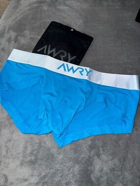 AWRY Bright Blue Men's Trunk style with White Waistband